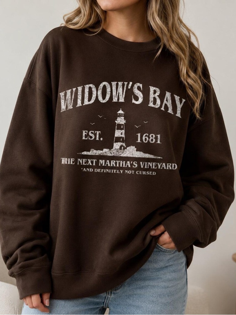 Widow's Bay Martha’s Vineyard Est 1681 Retro TV show Sweatshirt